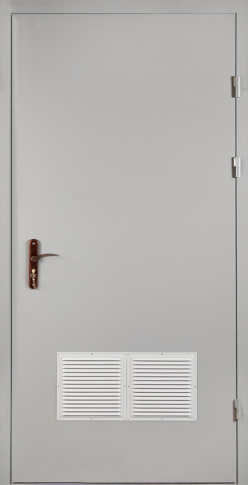 Однопольная дверь в котельную ЛД-464 RAL 7035 эконом