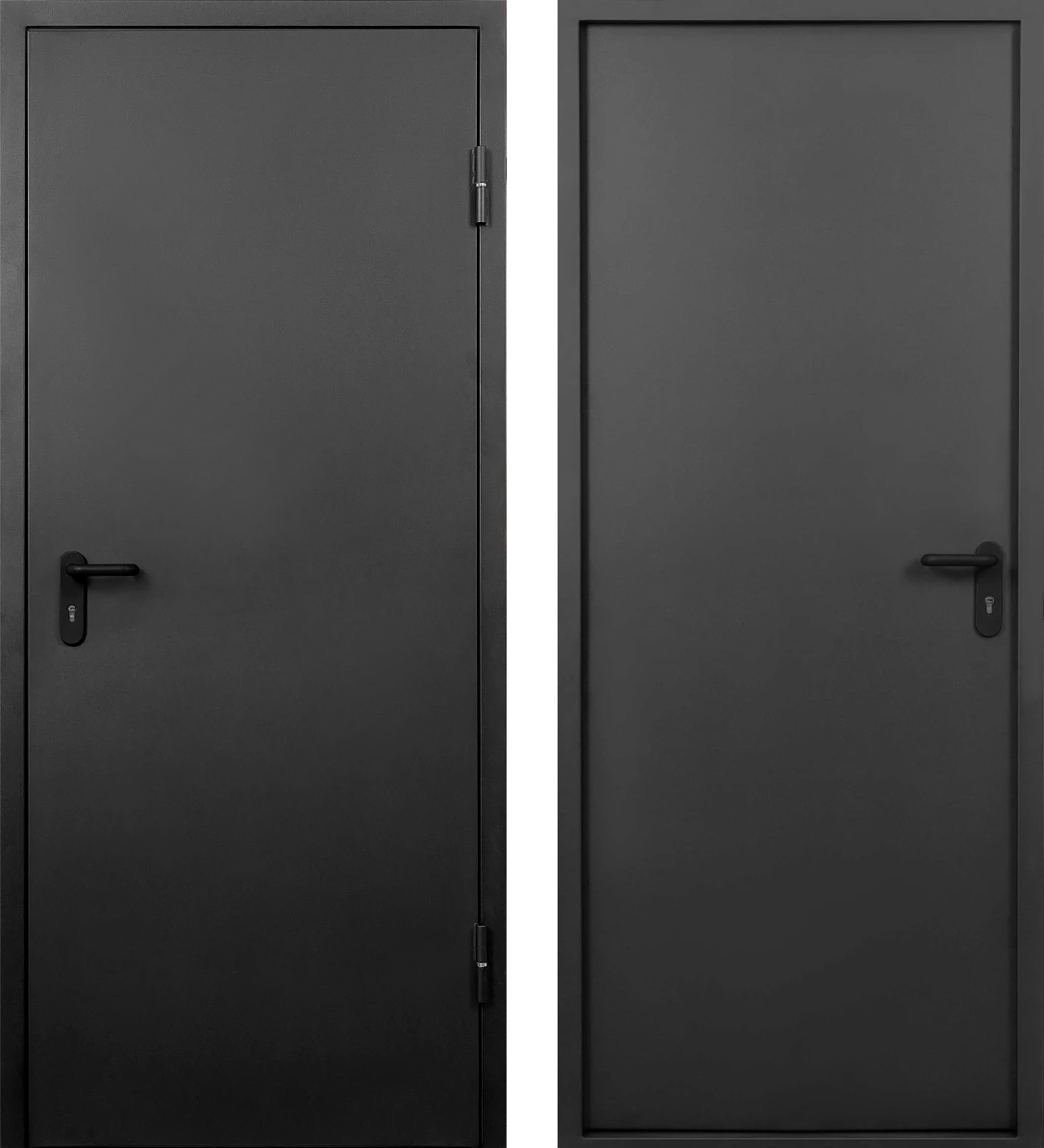 Противопожарная одностворчатая дверь ДПМ eis-60 ЛД-812 с антипаникой/глухая (дымогазонепроницаемая)
